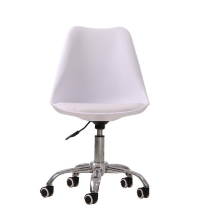 An Image of Orsen Swivel Office Chair - White White