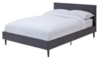 An Image of Habitat Skylar Small Double Bed Frame - Black