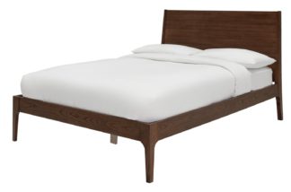 An Image of Habitat Clanfield Double Bed Frame - Walnut