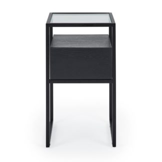 An Image of Dillon Black Side Table Black