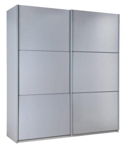 b3d0b2b3d0e5f44e7a8e4ff175ef388227e332a047d00db58ef467d4c1618e74.jpg An Image of Habitat Holsted Grey Gloss Large Sliding Wardrobe