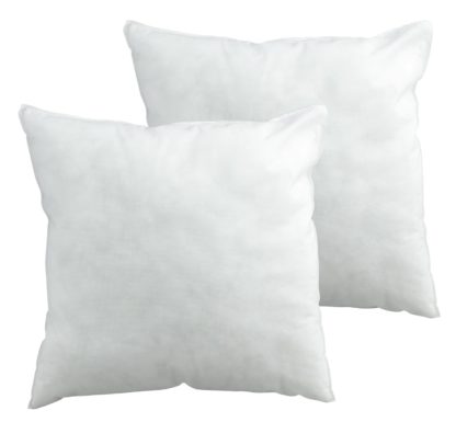 An Image of Argos Home Hollowfibre 50x50cm Cushion Pads - 2 Pack