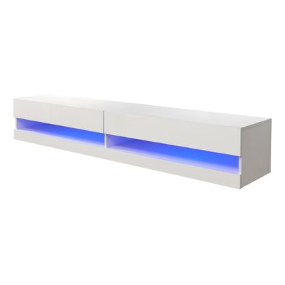 An Image of Galicia 150cm LED Wall TV Unit Black