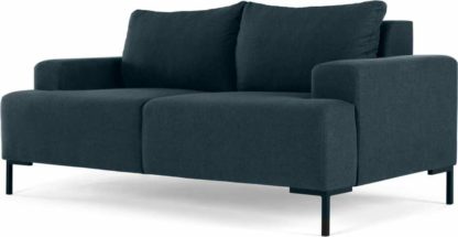 An Image of Oskar 2 Seater Sofa, Aegean Blue