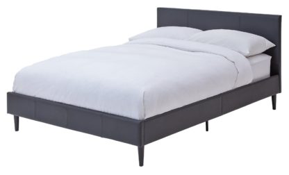 An Image of Habitat Skylar Double Bed Frame - Black