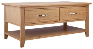 An Image of Argos Home Islington Oak Veneer Coffee Table