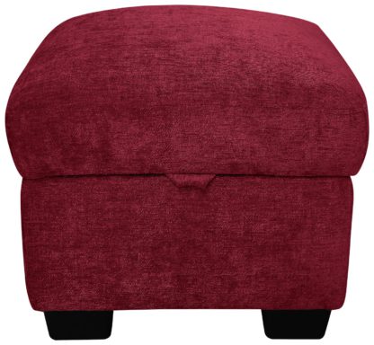 An Image of Argos Home Tammy Fabric Storage Footstool - Charcoal