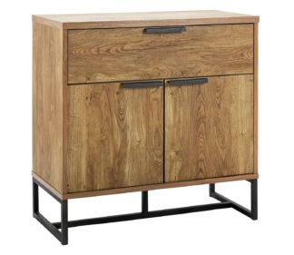 An Image of Habitat Nomad Small Sideboard - Oak Effect