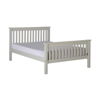 An Image of Monaco Grey Low Foot End Bed Frame Grey