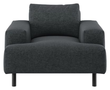 b8346daa8a2ded2287e636d361da187a1078f670c3c6232f2a2a5c845b4db55f.jpg An Image of Habitat Julien Charcoal Fabric Armchair