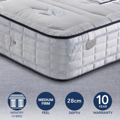 An Image of Sareer Pocketo 2000 Gel Mattress White