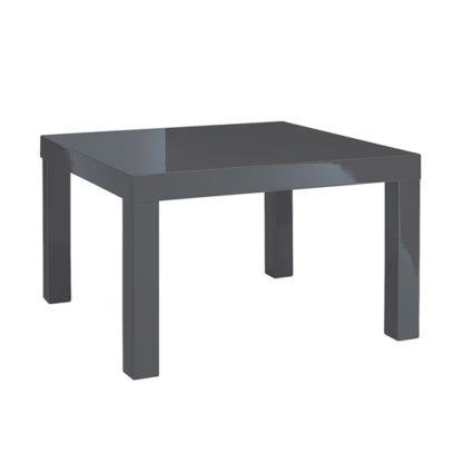 An Image of Puro End Table In Charcoal High Gloss