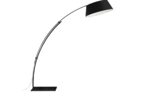 An Image of Ligne Roset Ouverture Floor Lamp Black