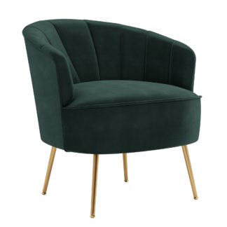 An Image of Matilda Eco Velvet Shell Chair Peacock