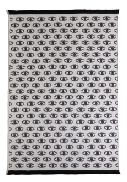 An Image of Habitat Eye Print Rug - 120x170cm