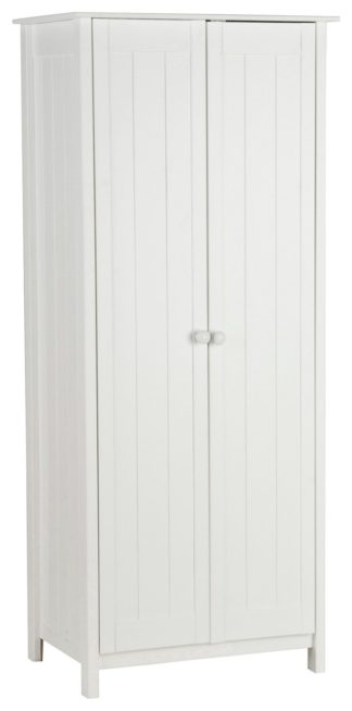 An Image of Habitat Scandinavia 2 Door Wardrobe - White