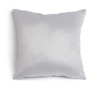 An Image of Habitat Supersoft Velvet Cushion - Grey