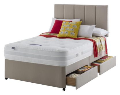 bc24fdd8e2a2c2221b030dabe415b610ab5ec125162c5451f3680a3c12e064f4.jpg An Image of Silentnight Walton Pocket Luxury 4 Drawer Divan - Double