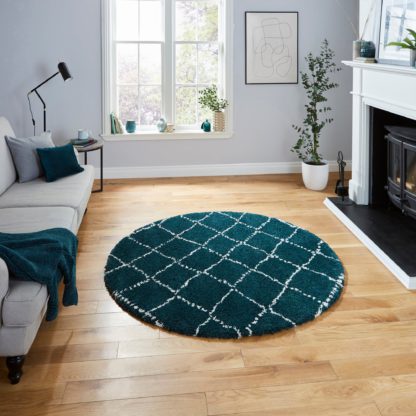 An Image of Royal Nomadic 5413 Circle Rug Royal Nomadic 5413 Dark Green