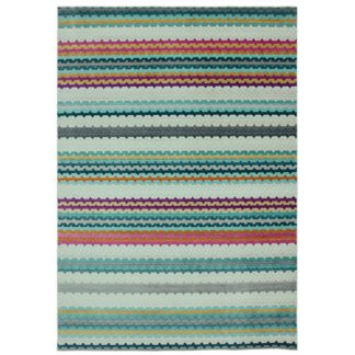 An Image of Asiatic Skye Striped Rectangle Rug - 120x180cm