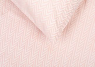 An Image of Heal's Herringbone Blush Standard Pillowcase