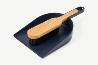 An Image of Design Bite Dustpan & Brush Set, Midnight Blue