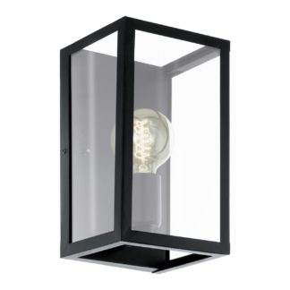 An Image of Eglo Charterhouse Wall Light - Black