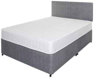 An Image of Argos Home Elmdon Memory Kingsize Divan - Grey