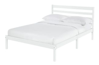 An Image of Habitat Kaycie Double Bed Frame - White