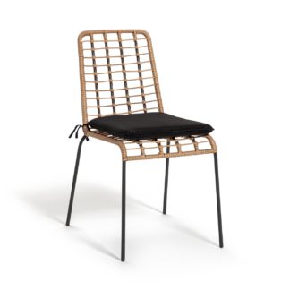 An Image of Habitat Bamboo Garden Chair - Natural