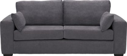 c1db5dbb6179d40b6fda268f1fe8a0777de9f34a8586815a4790e4fbf51e7017.jpg An Image of Habitat Eton 3 Seater Fabric Sofa - Black
