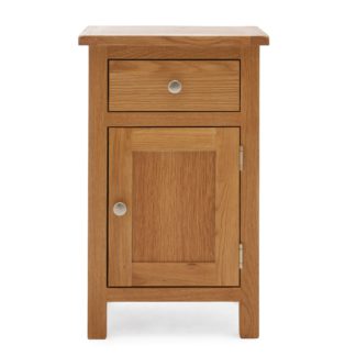 An Image of Bromley Oak Small Cabinet Light Oak (Brown)