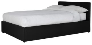 An Image of Habitat Lavendon Ottoman Kingsize Bed Frame - Black