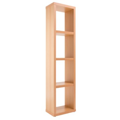 An Image of Maine Slim Bookcase Brown