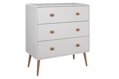 An Image of Argos Home Bodie 3 Drawer Chest - White