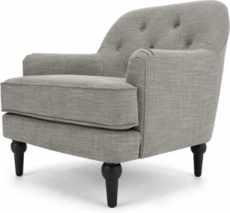 An Image of Flynn Armchair, Grey Linen Mix