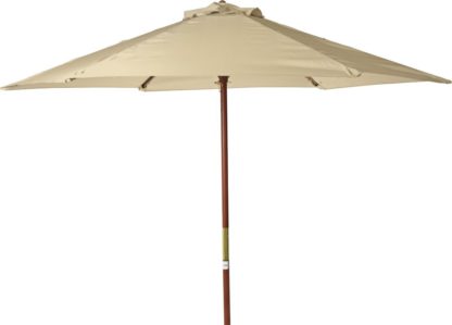 An Image of Argos Home 2m Water Repellent Garden Parasol - Cream