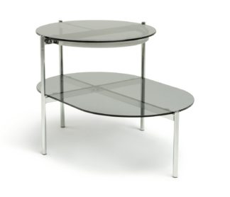 An Image of Habitat Neo Tiered Side Table - Chrome