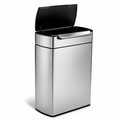 An Image of Simplehuman 48 Litre Touch Bar Recycling Bin