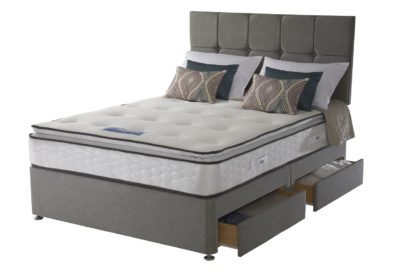 An Image of Sealy 1400 Pocket Memory Pillowtop 4 Drawer Kingsize Divan