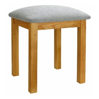 An Image of Woburn Oak Dressing Table Stool Natural