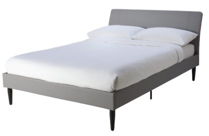 An Image of Habitat Mondial Kingsize Bed Frame - Grey