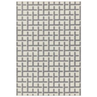 An Image of Asiatic Antibes In & Outdoor Rectangle Rug -120x170cm - Grey