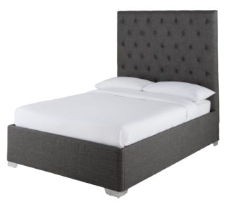An Image of Habitat Monique Double Bed Frame - Charcoal
