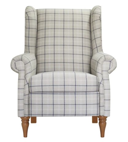 ca2c2e73dc8a52eb4d515a69b4d3401384883c8f07a9d97d0d5e22ad57cf3f8d.jpg An Image of Argos Home Argyll Fabric High Back Chair - Coastal