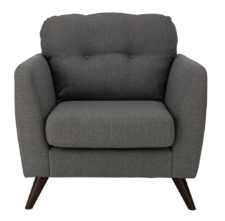 An Image of Habitat Hayle Fabric Armchair - Grey