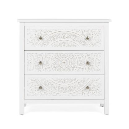 An Image of Samira 3 Drawer Chest White