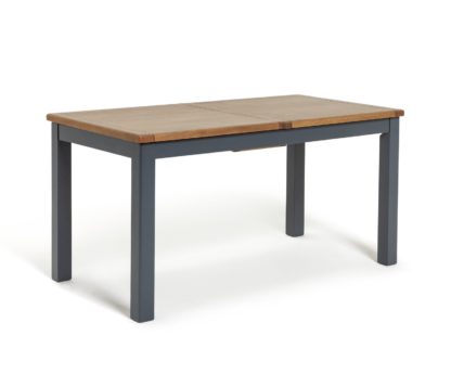 An Image of Habitat Kent Extending 6-8 Seater Dining Table - Dark Grey