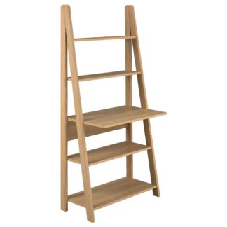 An Image of Tiva Oak Ladder Desk Natural