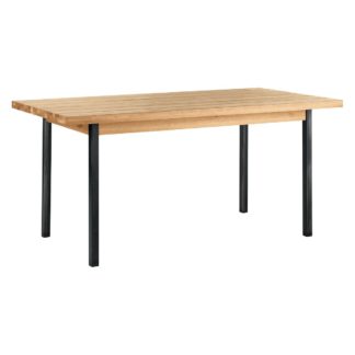 An Image of Habitat Feliz Extending Wood Oak 6 to 12 Seater Dining Table